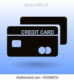 Credit card for banking transactions vector illustration