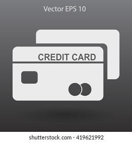 Credit card for banking transactions vector illustration