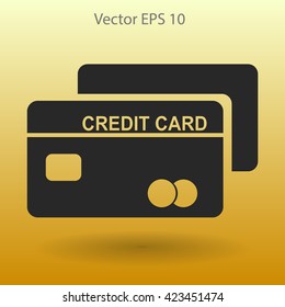 Credit card for banking transactions vector illustration