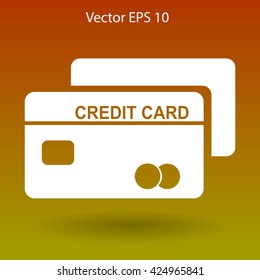 Credit card for banking transactions vector illustration