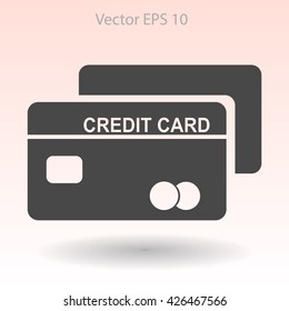 Credit card for banking transactions vector illustration
