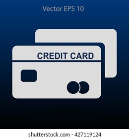 Credit card for banking transactions vector illustration