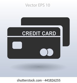 Credit card for banking transactions vector illustration