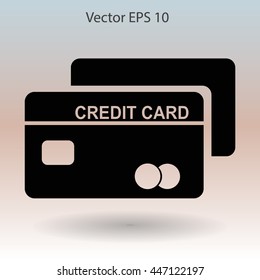 Credit card for banking transactions vector illustration