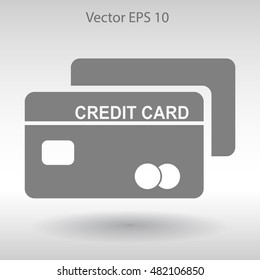 Credit card for banking transactions vector illustration