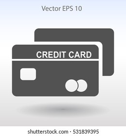 Credit card for banking transactions vector illustration
