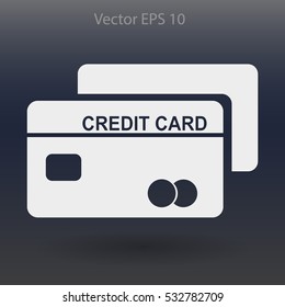 Credit card for banking transactions vector illustration