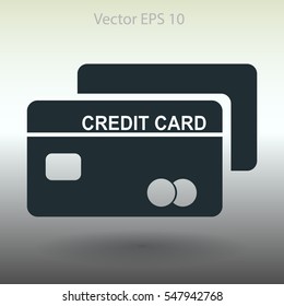 Credit card for banking transactions vector illustration