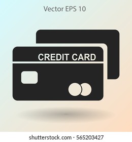 Credit card for banking transactions vector illustration