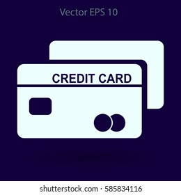 Credit card for banking transactions vector illustration