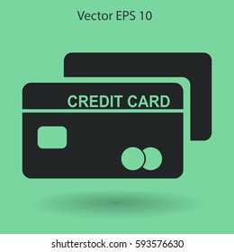 Credit card for banking transactions vector illustration
