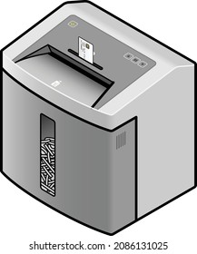 A Credit Card Being Fed Into A Paper Shredder.