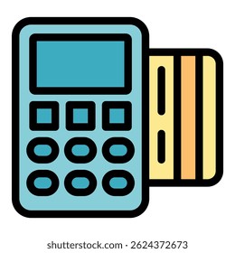 Credit card being processed by a pos terminal, showcasing modern banking technology and electronic payment methods