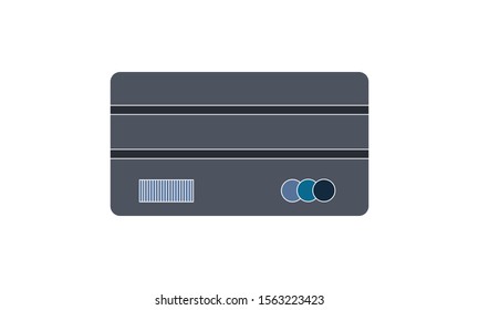 Credit card black icon vector image