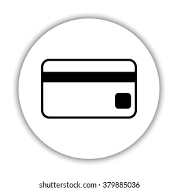 Credit card -  black vector icon