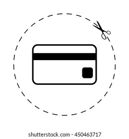 Credit card -  black vector icon