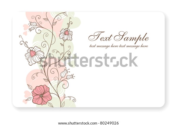 credit card business card background design nature flower card background