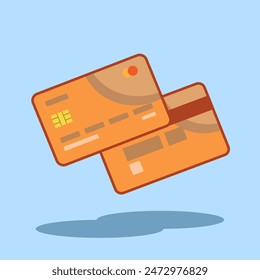 Credit Card Cartoon Vector illustration. Vector Credit Card. Credit Card vector illustration
and icon for print and digital design