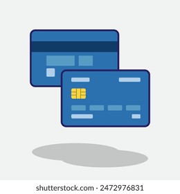 Credit Card Cartoon Vector illustration. Vector Credit Card. Credit Card vector illustration
and icon for print and digital design