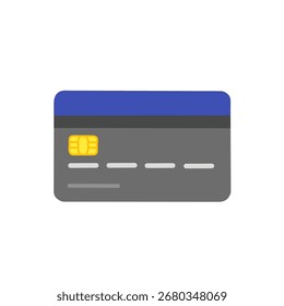 Kreditkarte mit Chip. Konzept des digitalen Banking, Finanzen, Bezahlung, Online-Shopping, Geldtransaktion, Debitkarte und Finanztechnologie.