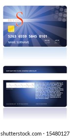 credit card, chip, money