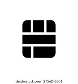 credit card chips sign solid icon vector design good for web or mobile app