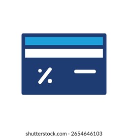 Diseño coloreado del Vector del icono de la tarjeta de crédito bueno para el Web o el App móvil
