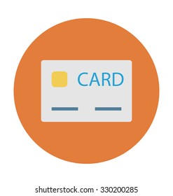 
Credit Card Colored Vector Icon
