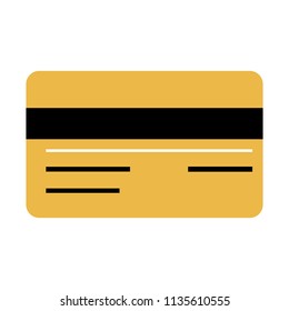 Credit card colour icon, vector