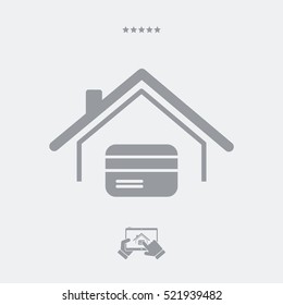 Credit card concept - Vector web icon