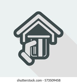 Credit card concept - Vector web icon