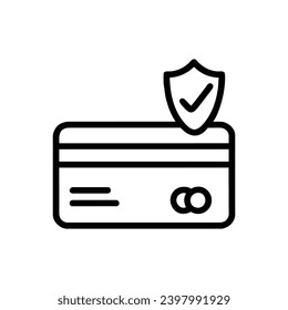 Credit card confirmed payment icon. Simple vector sign