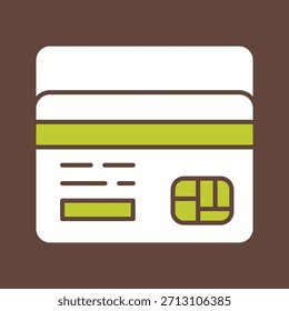 Icono gráfico del Vector creativo de la tarjeta de crédito
