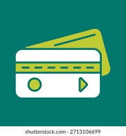 Ícone Gráfico Vetor Criativo de Cartão de Crédito