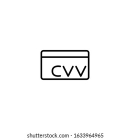 credit card cvv icon vector illustration