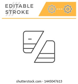 Credit card deactivation editable stroke line icon