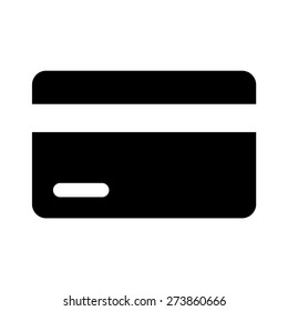 Credit card / debit card flat vector icon for apps and websites