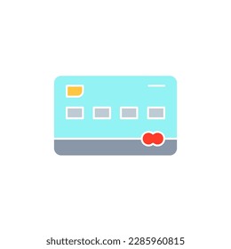 Credit card, debit payment, bank card white outline icon. Shopping, online banking, finance symbol design.