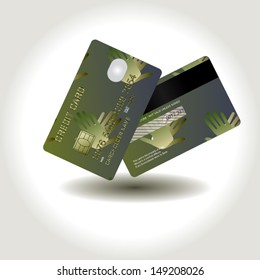 credit card design. vector illustration. business and finance plastic. payment abstract.