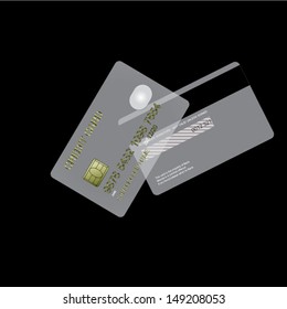 credit card design. vector illustration. business and finance plastic. payment abstract.