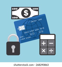 credit card design, vector illustration eps10 graphic 