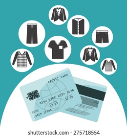 credit card design, vector illustration eps10 graphic 