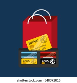 credit card design, vector illustration eps10 graphic 