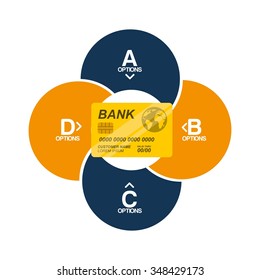 credit card design, vector illustration eps10 graphic 