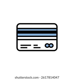 Credit card displays emblem finance graphic white background