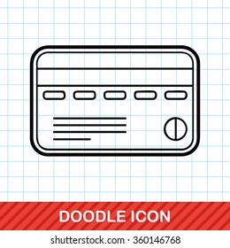 credit card doodle