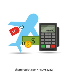 credit card ecommerce shopping icon, vector illustration