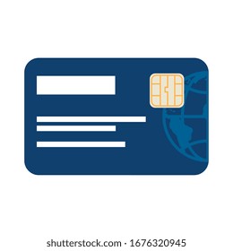 credit card electronic isolated icon vector illustration design