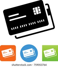 Credit Card With EMV Chip Icon