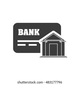 credit card with finance icon vector illustration design
